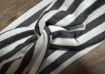 Load image into Gallery viewer, Gray/White Ribbed Stripes
