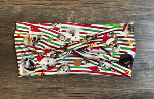 Striped Christmas Dogs