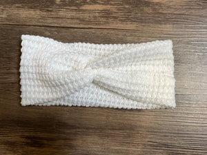 Warm White Chunky Waffle Knit