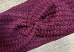 Load image into Gallery viewer, Wine Chunky Waffle Knit
