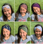 Load image into Gallery viewer, Ice cream turban headband| summer headband| knotted baby headband|woman&#39;s headband| women yoga headband|, gift for woman| exercise headband
