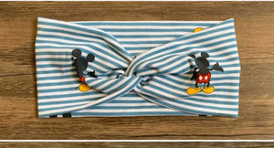 Mickey Mouse turban headband, knotted headband, yoga headband, exercise headband, Mickey mouse gift, disney baby headband, Mickey headband