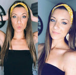 Load image into Gallery viewer, Ribbed light pink turban headband, pink knotted headband, baby turban headband, wide headband, solid yoga headband, top knot, bow tie
