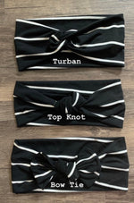 Load image into Gallery viewer, Polka dot turban headband,  top knot baby headband, turban for baby, wide exercise headband, yoga headband,mommy and me headband

