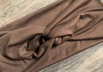 Load image into Gallery viewer, Chocolate turban headband, solid headband, turban for baby, exercise headband, nurse headband, yoga headband, brown headband
