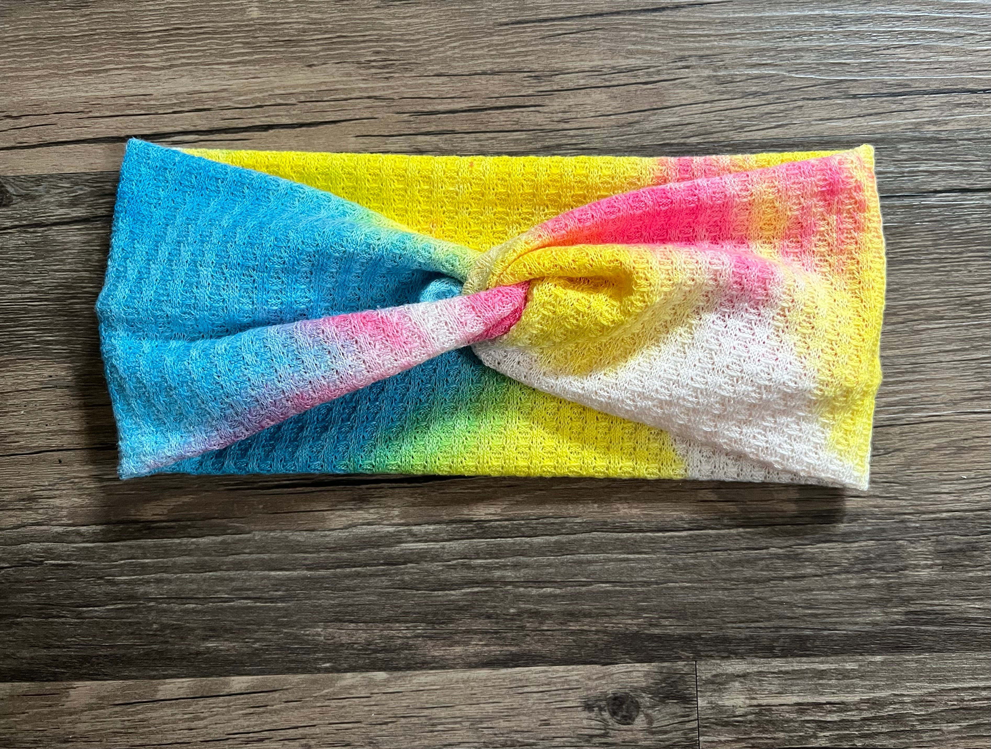Tie Dye Waffle Knit