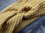 Load image into Gallery viewer, Mustard Chunky Waffle Knit
